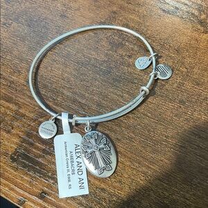 Alex and Ani | Armenian Cross Silver Charm Bangle NWT